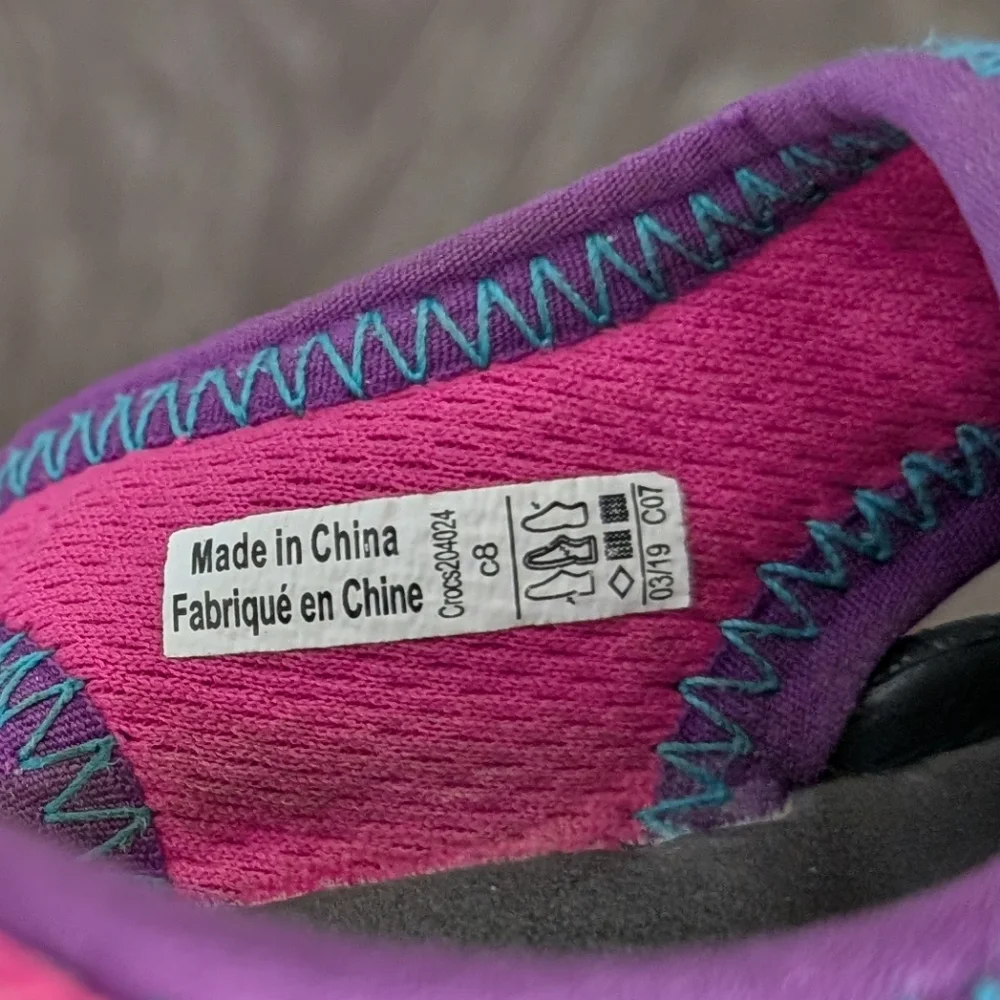 Crocs Pink Swiftwater Sandals Size 8
